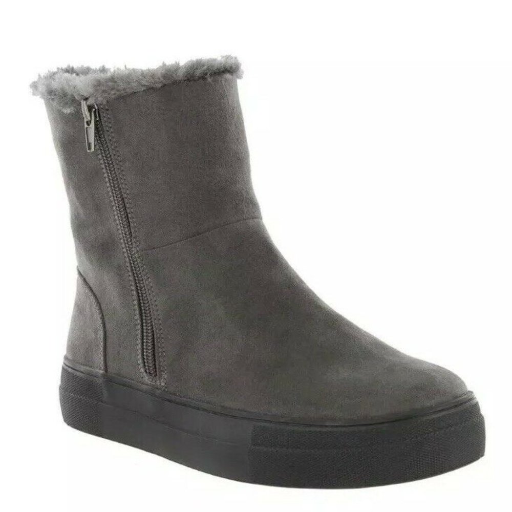 MIA Merion Faux Fur Lined Platform Ankle Boot